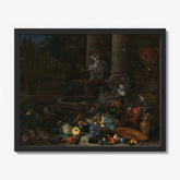 Still Life with Vegetables before a Draped, Overturned Plinth by an Ornamental Fountain by Peeter Gijsels - thumbnail_1_bf_66fa9b338213847b6f3578ce
